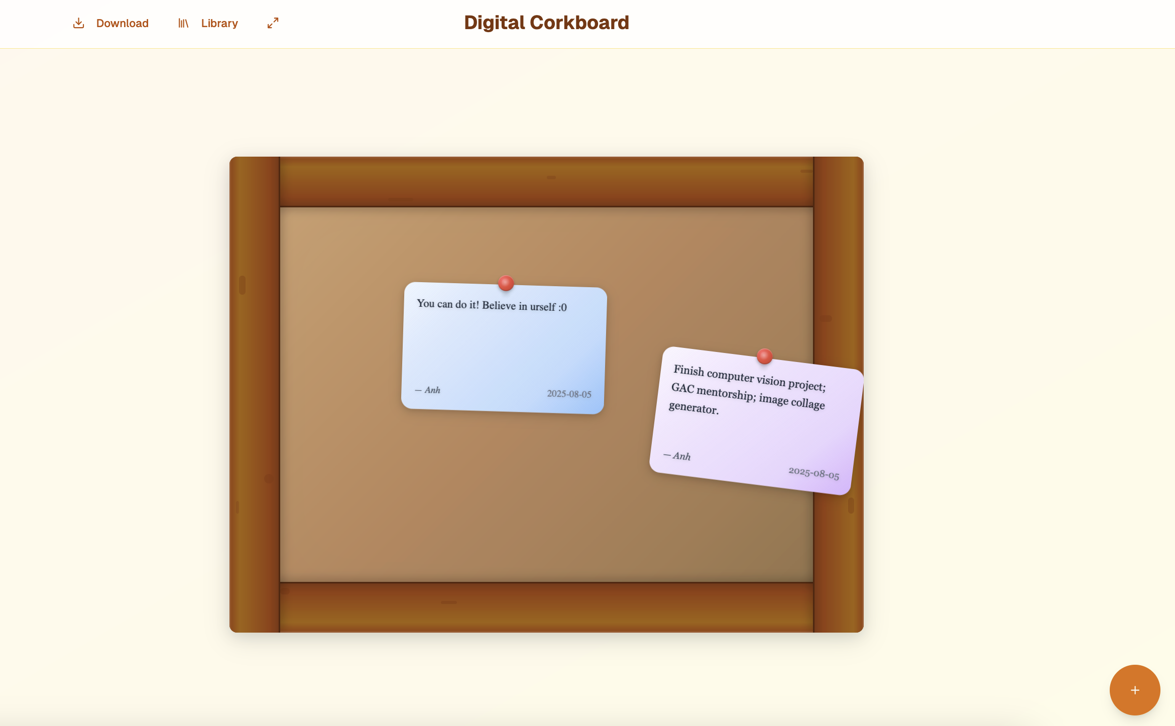 DIGITAL CORKBOARD